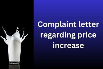 Complaint letter regarding price increase