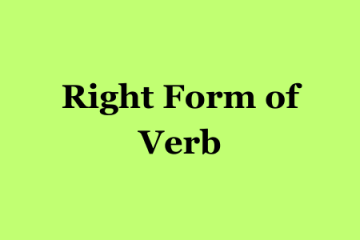Right form of verb exercise for SSC